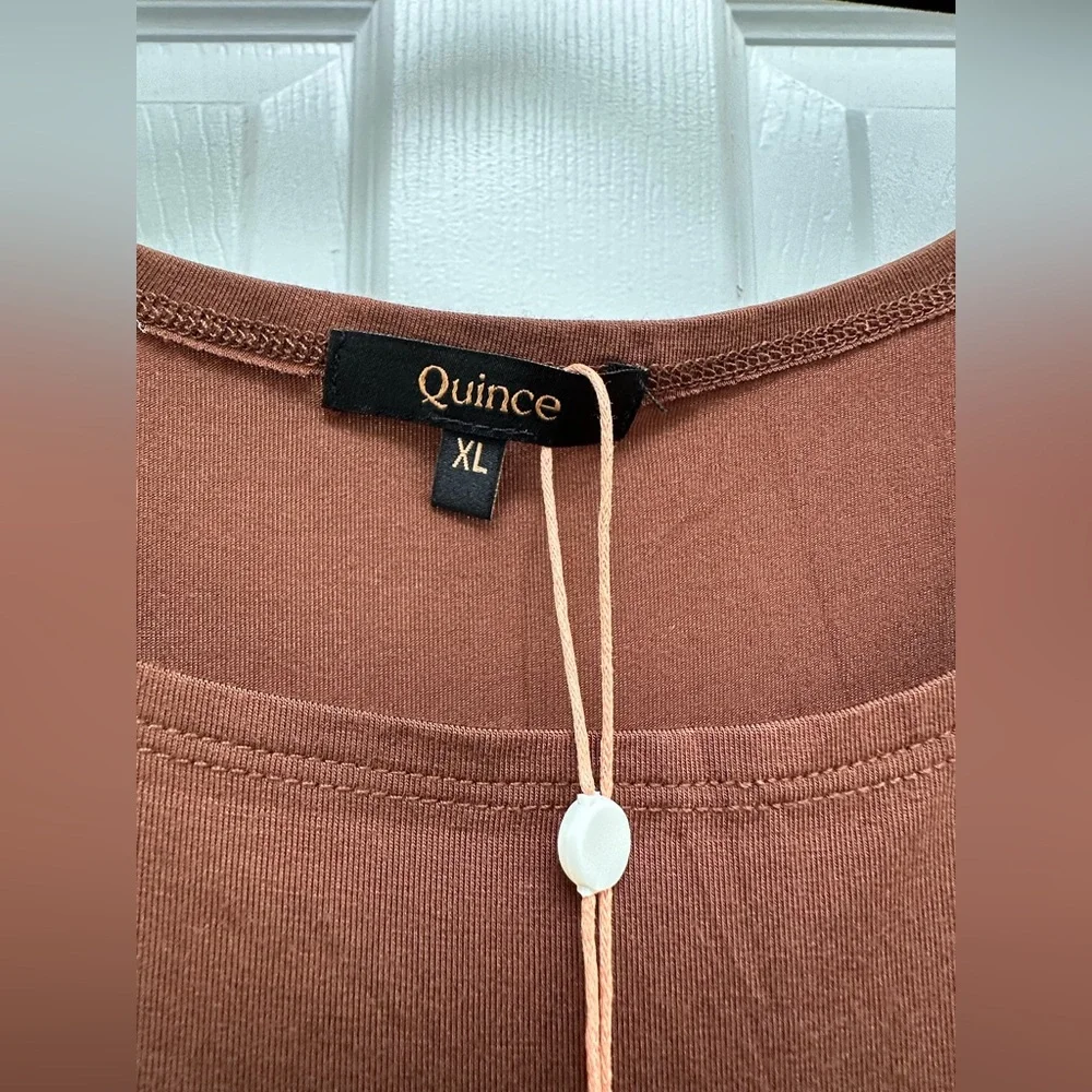 Quince Chocolate Brown Midi Dress - Picture 4 of 6